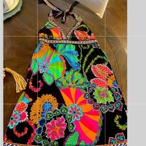 Trina Turk halter dress or swim suit cover up. Tag missing, think it is a small